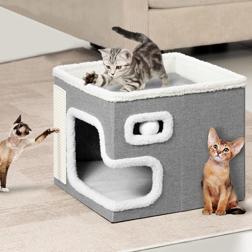 Cuccia casa per gatti - cuccia, grigio