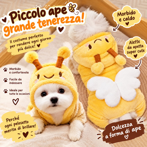 Costume ape per animali - da,